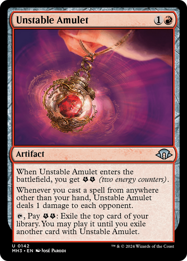 Unstable Amulet (142) [Modern Horizons 3] foil - Deck Out Gaming