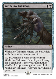 Wishclaw Talisman (White Border) (51) [Mystery Booster 2] - Deck Out Gaming