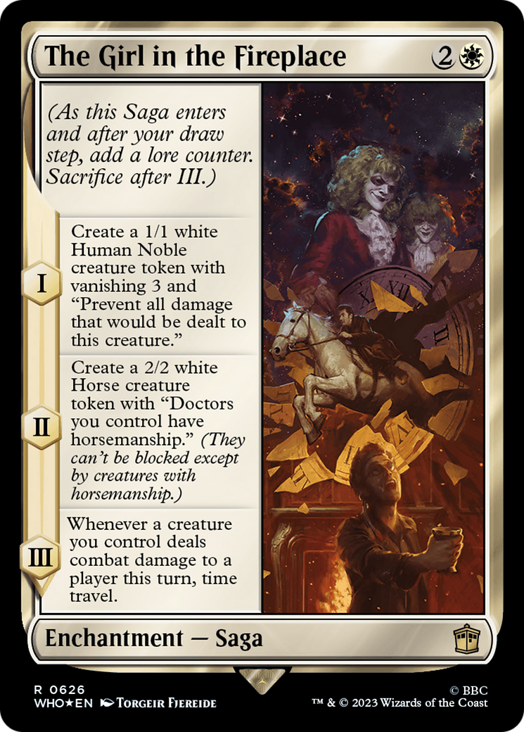 The Girl in the Fireplace (Surge Foil) (626) [Doctor Who] foil - Deck Out Gaming