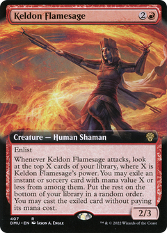 Keldon Flamesage (Extended Art) (407) [Dominaria United] - Deck Out Gaming