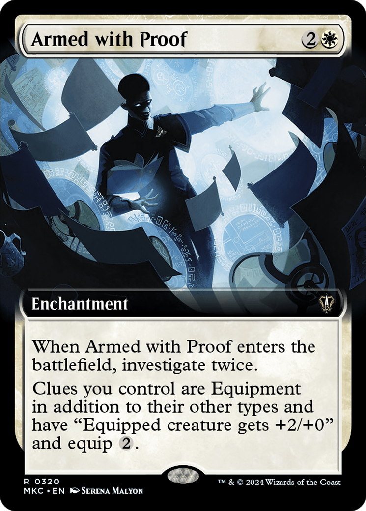 Armed with Proof (Extended Art) (320) [Murders at Karlov Manor Commander] - Deck Out Gaming