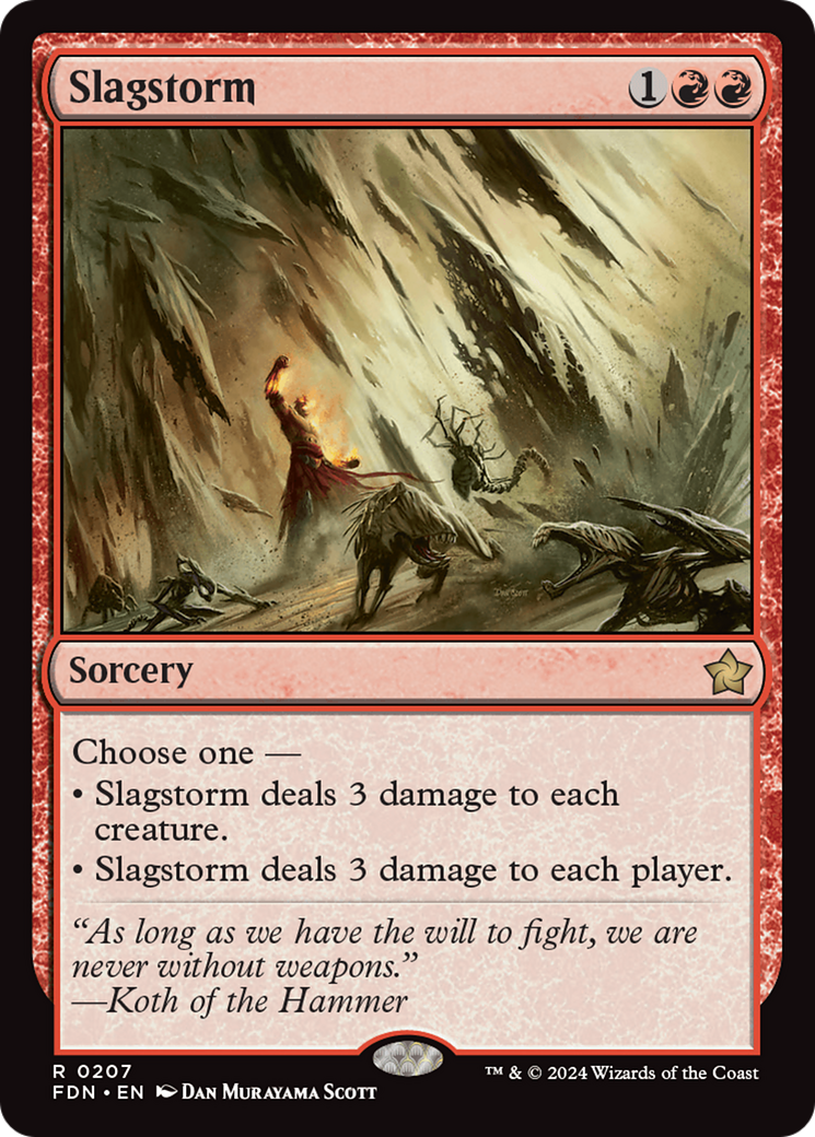 Slagstorm (207) [Foundations] foil - Deck Out Gaming