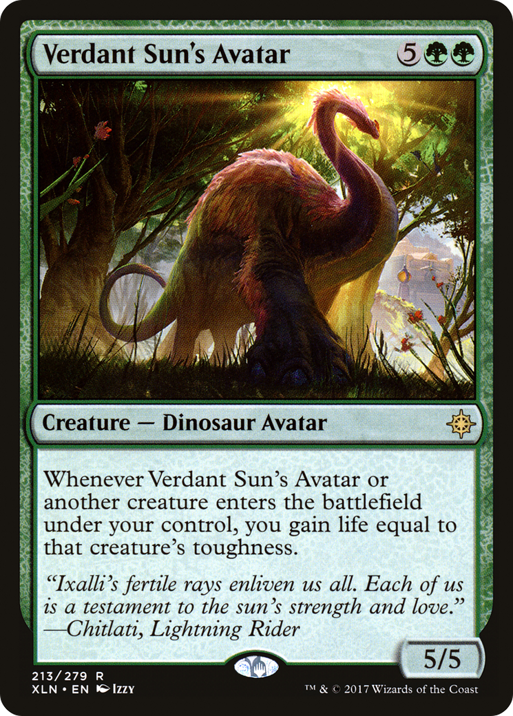 Verdant Sun's Avatar (213) [Ixalan] foil - Deck Out Gaming