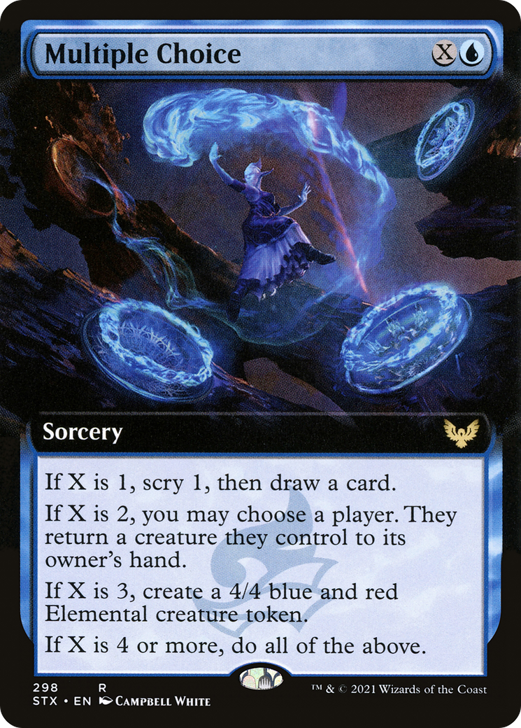 Multiple Choice (Extended Art) (298) [Strixhaven: School of Mages] - Deck Out Gaming
