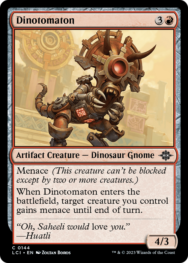 Dinotomaton (144) [The Lost Caverns of Ixalan] foil - Deck Out Gaming