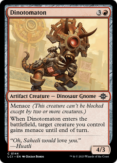 Dinotomaton (144) [The Lost Caverns of Ixalan] foil - Deck Out Gaming