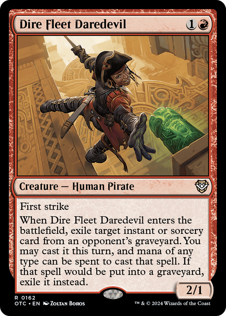 Dire Fleet Daredevil (162) [Outlaws of Thunder Junction Commander] - Deck Out Gaming