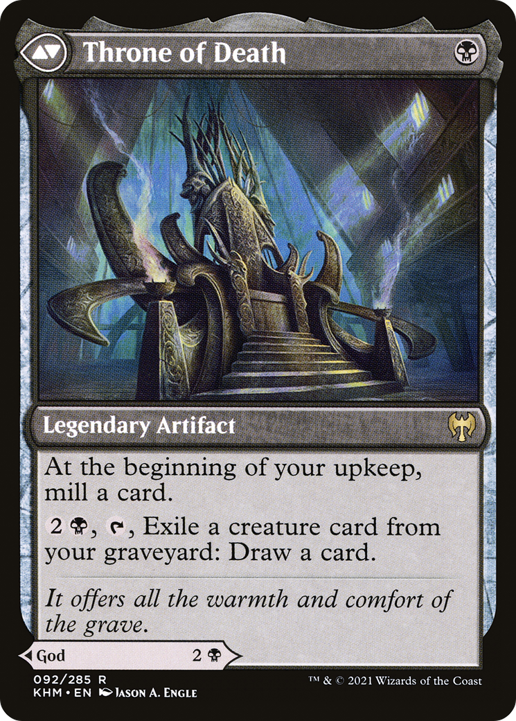 Egon, God of Death // Throne of Death (92) [Kaldheim] foil - Deck Out Gaming