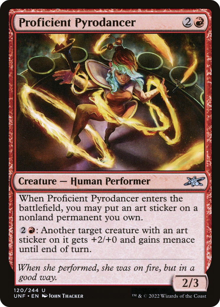 Proficient Pyrodancer (120) [Unfinity] - Deck Out Gaming