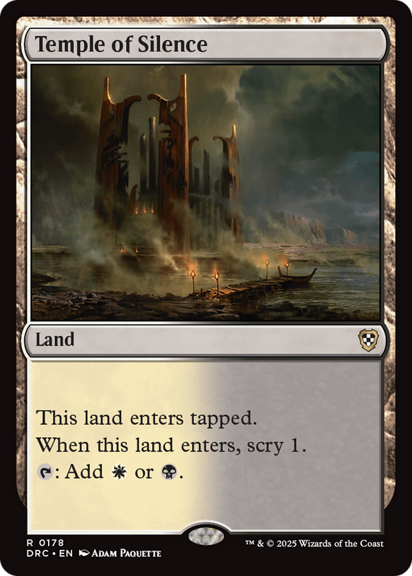 Temple of Silence (178) [Commander: Aetherdrift] - Deck Out Gaming