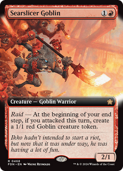 Searslicer Goblin (Extended Art) (468) [Foundations] - Deck Out Gaming