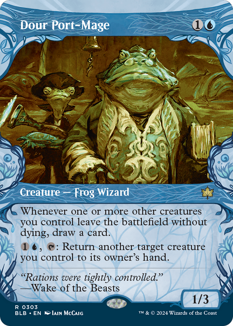 Dour Port-Mage (Showcase) (303) [Bloomburrow] foil - Deck Out Gaming