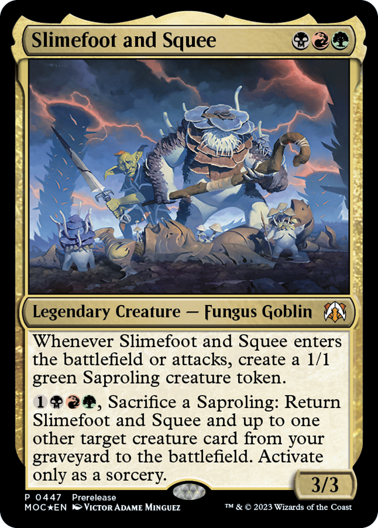 Slimefoot and Squee (447) [Prerelease Cards] foil - Deck Out Gaming