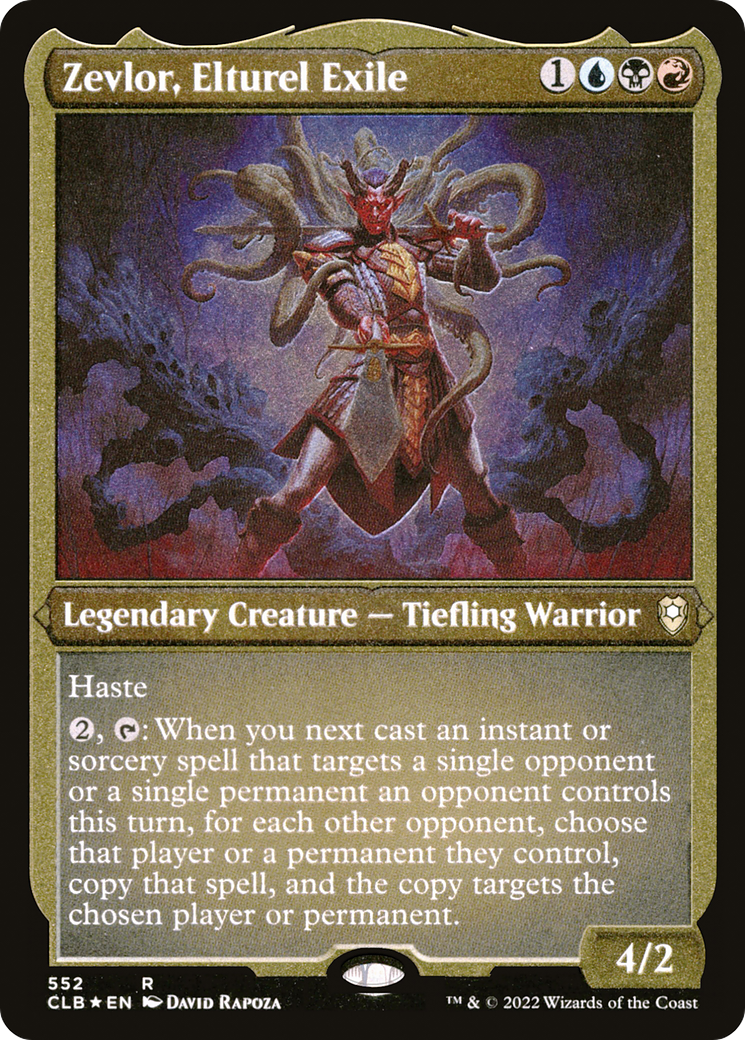 Zevlor, Elturel Exile (552) [Commander Legends: Battle for Baldur's Gate] etched - Deck Out Gaming
