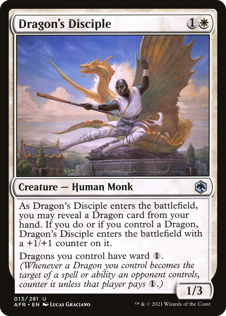 Dragon's Disciple (13) [Adventures in the Forgotten Realms] foil - Deck Out Gaming