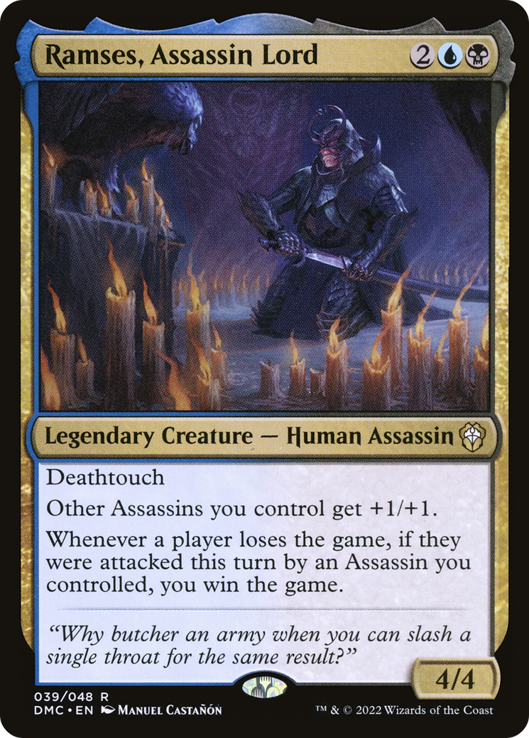 Ramses, Assassin Lord (39) [Commander: Dominaria United] - Deck Out Gaming
