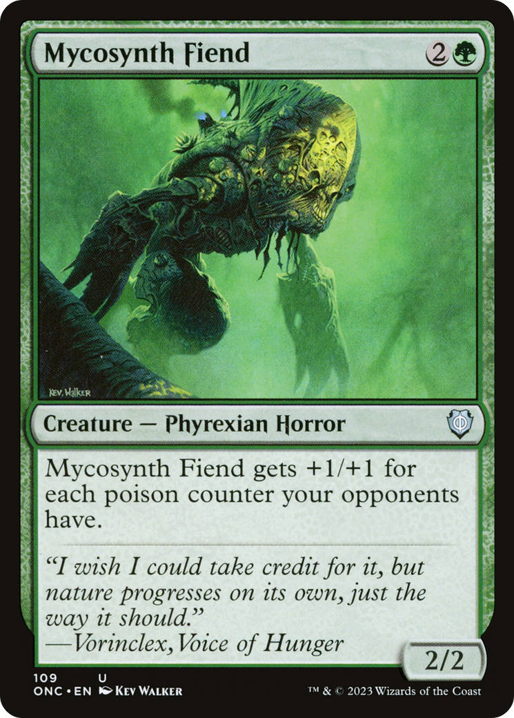 Mycosynth Fiend (109) [Commander: Phyrexia: All Will Be One] - Deck Out Gaming
