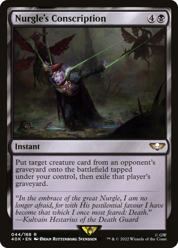 Nurgle's Conscription (44) [Warhammer 40,000 Commander] - Deck Out Gaming