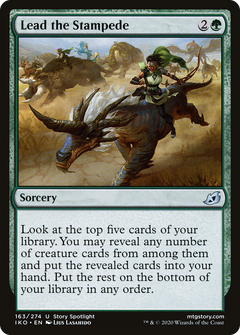 Lead the Stampede (163) [Ikoria: Lair of Behemoths] foil - Deck Out Gaming