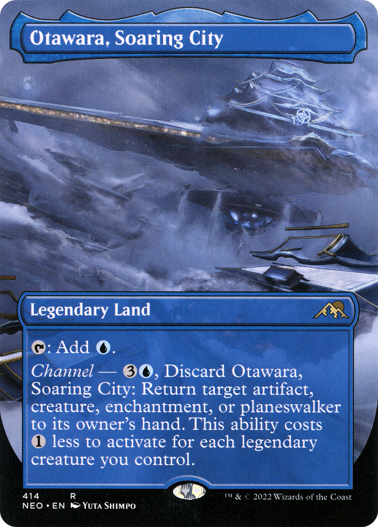 Otawara, Soaring City (Borderless) (414) [Kamigawa: Neon Dynasty] - Deck Out Gaming