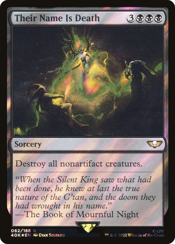 Their Name Is Death (Surge Foil) (62) [Warhammer 40,000 Commander] foil - Deck Out Gaming