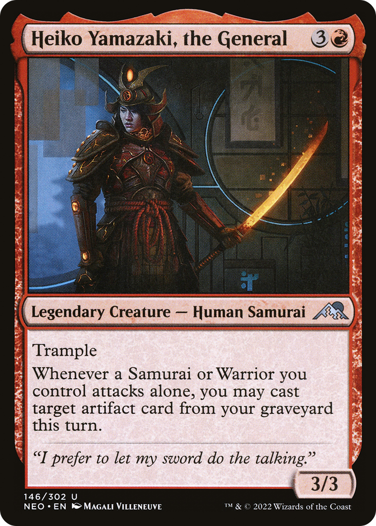 Heiko Yamazaki, the General (146) [Kamigawa: Neon Dynasty] foil - Deck Out Gaming