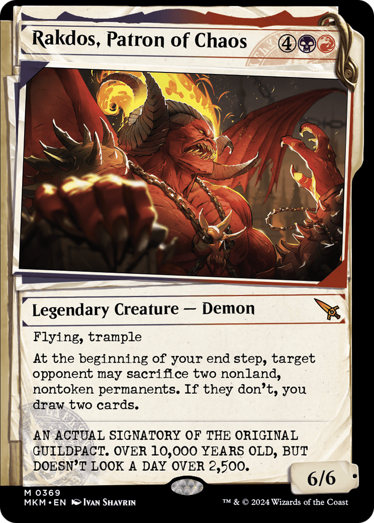 Rakdos, Patron of Chaos (Showcase) (0369) (369) [Murders at Karlov Manor] foil - Deck Out Gaming