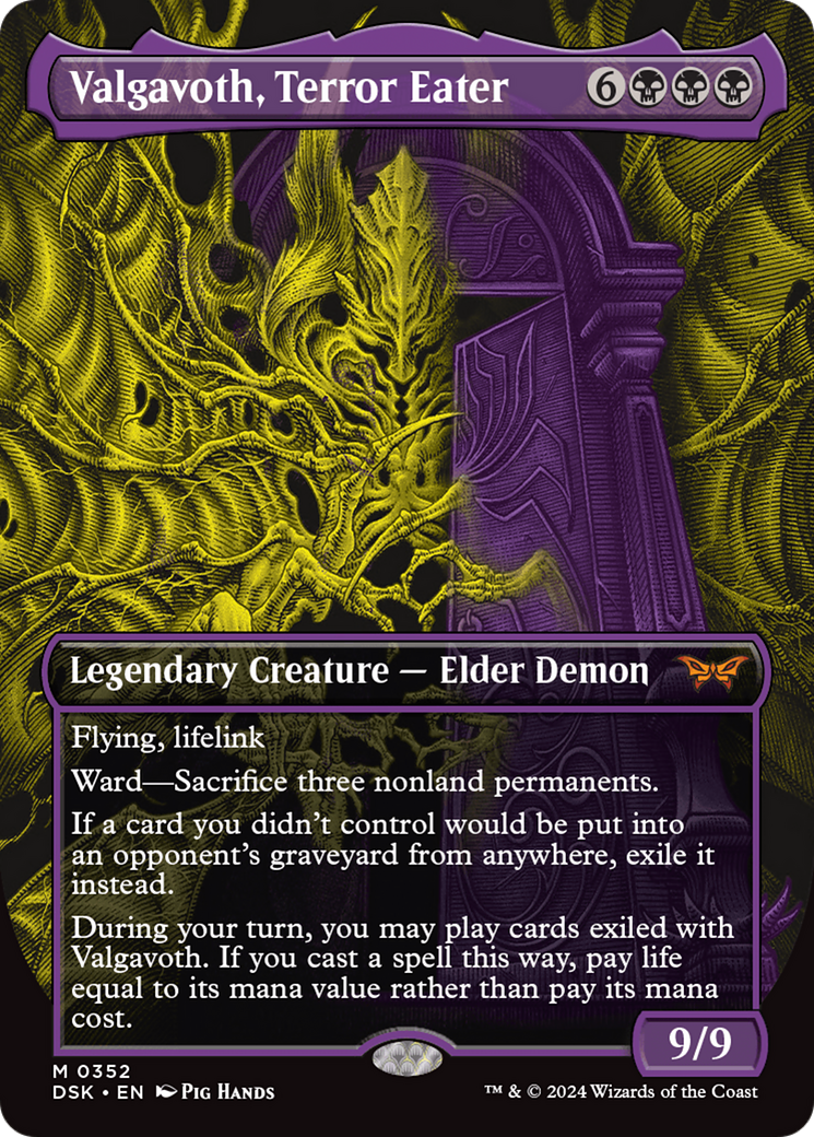 Valgavoth, Terror Eater (Showcase) (352) [Duskmourn: House of Horror] foil - Deck Out Gaming