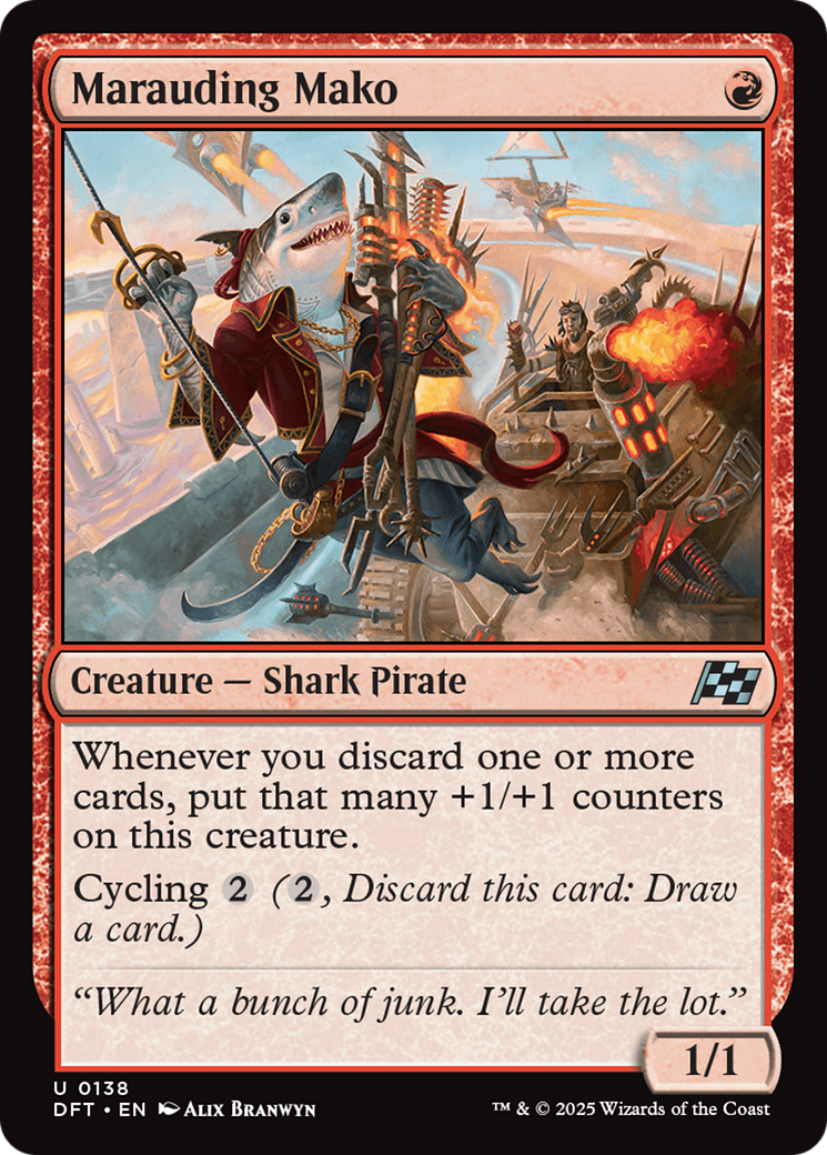 Marauding Mako (138) [Aetherdrift] foil - Deck Out Gaming