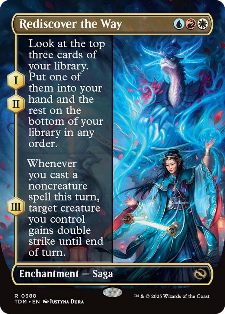 Rediscover the Way (Borderless) (388) [Tarkir: Dragonstorm] foil - Deck Out Gaming