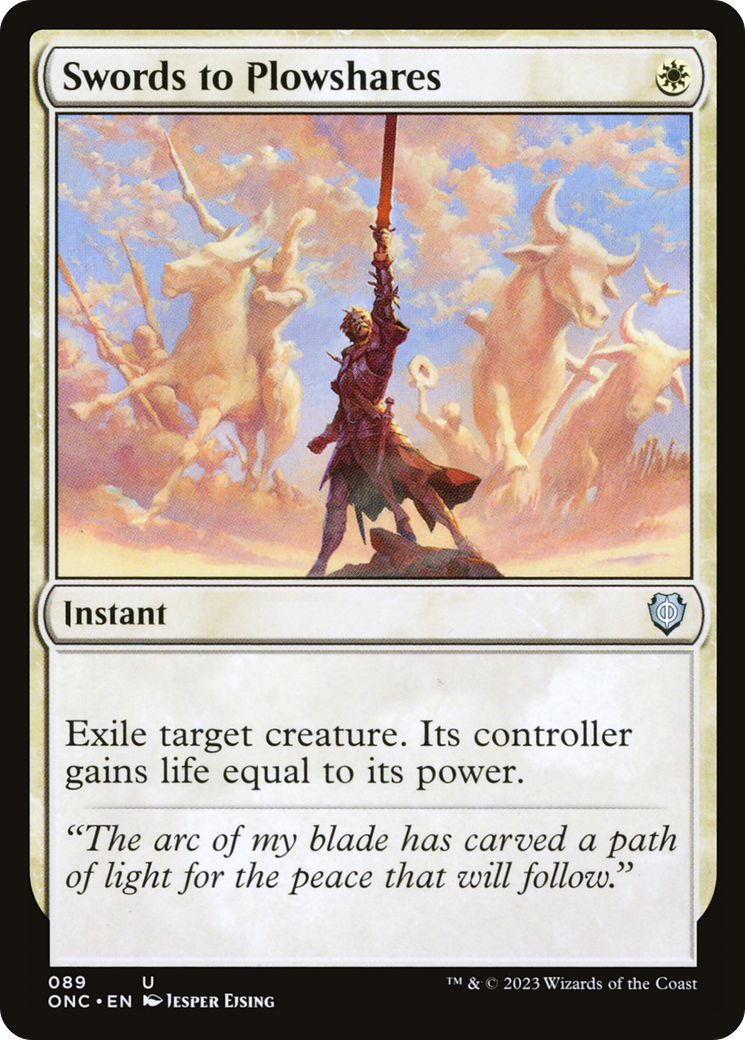 Swords to Plowshares (89) [Commander: Phyrexia: All Will Be One] - Deck Out Gaming