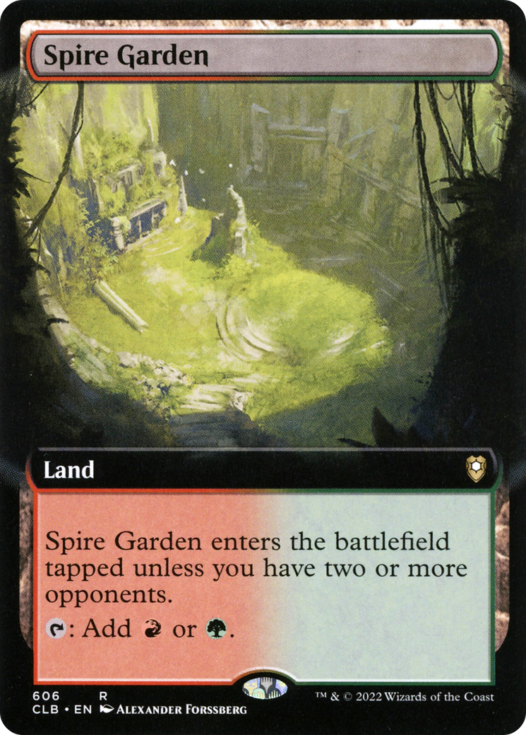 Spire Garden (Extended Art) (606) [Commander Legends: Battle for Baldur's Gate] foil - Deck Out Gaming
