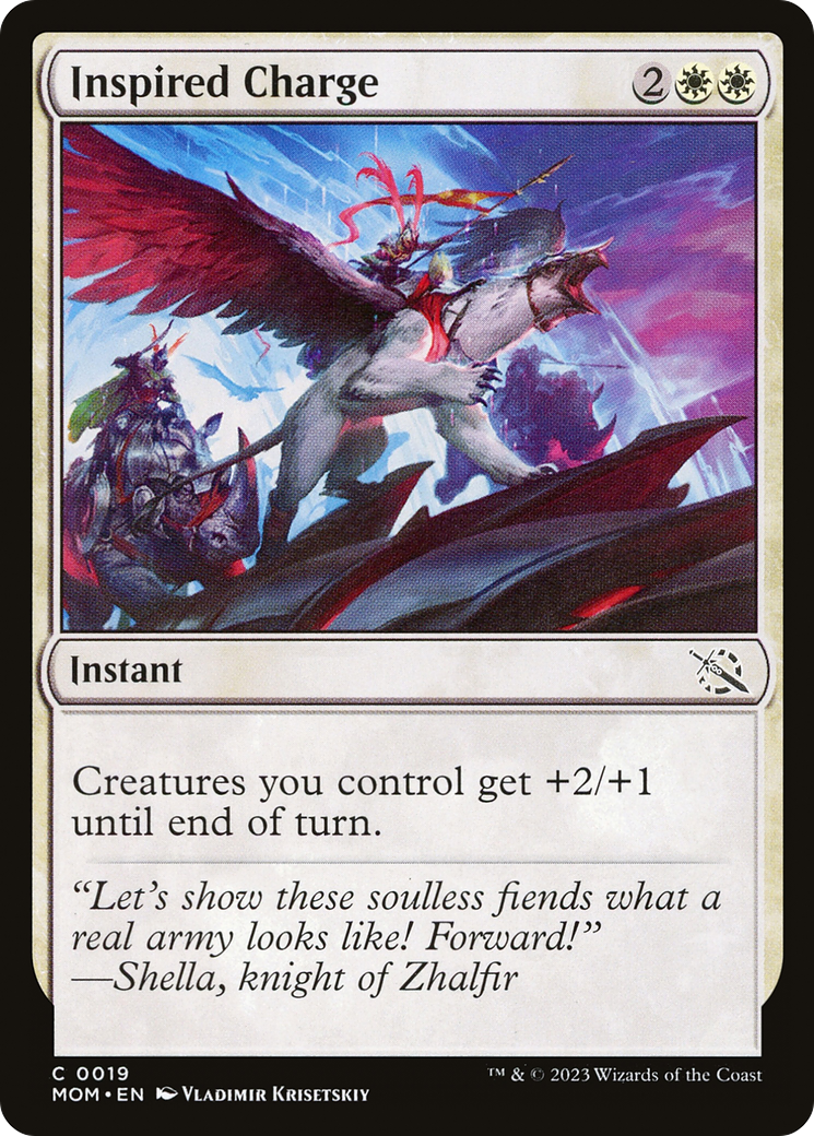 Inspired Charge (19) [March of the Machine] foil - Deck Out Gaming