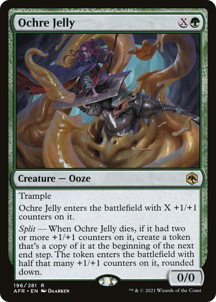 Ochre Jelly (196) [Adventures in the Forgotten Realms] foil - Deck Out Gaming