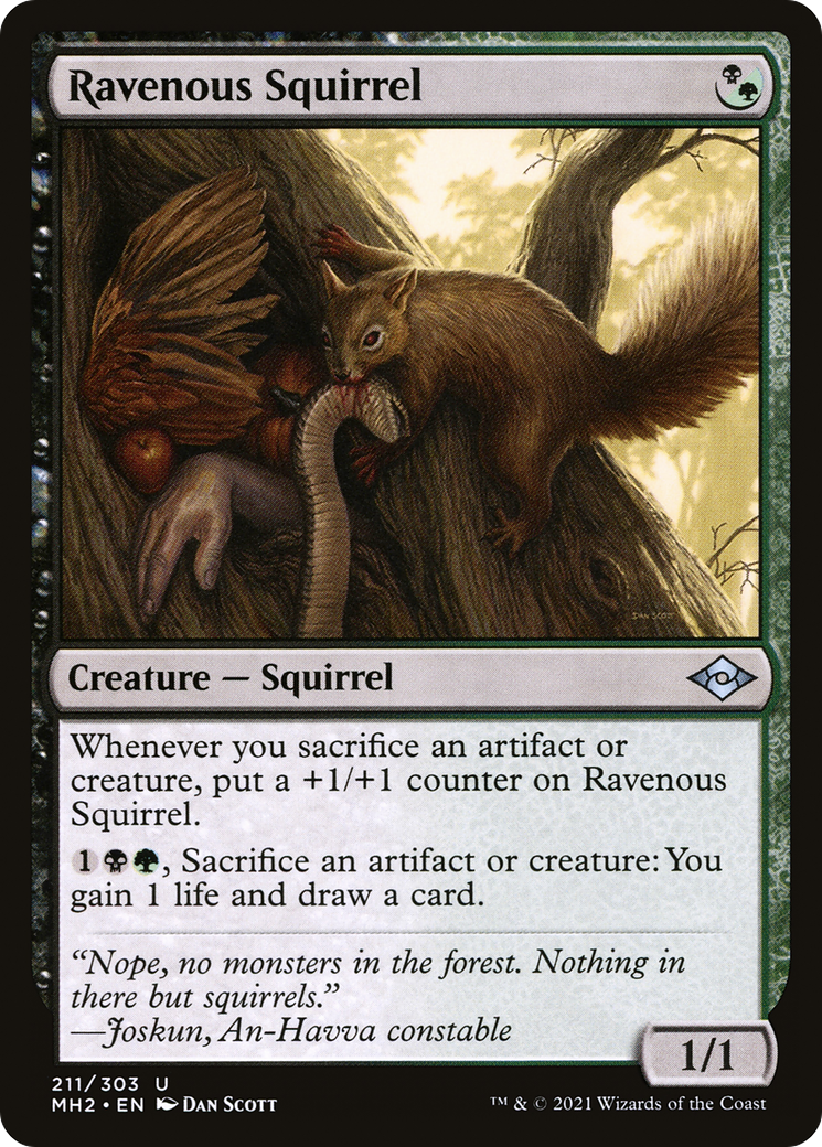Ravenous Squirrel (211) [Modern Horizons 2] - Deck Out Gaming