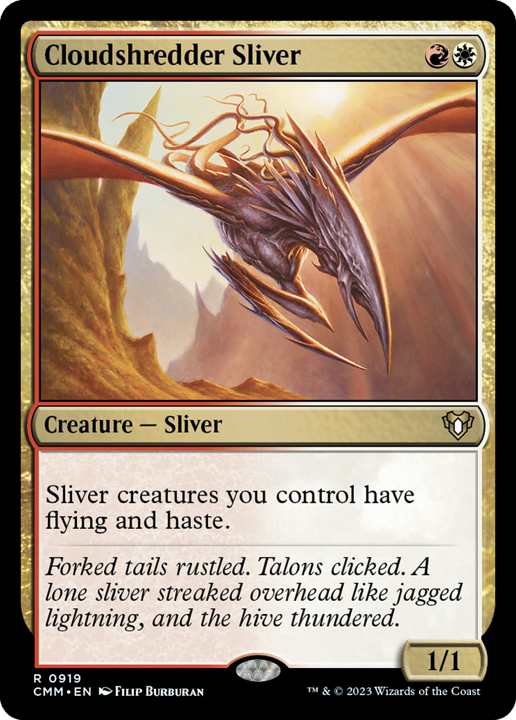 Cloudshredder Sliver (919) [Commander Masters] - Deck Out Gaming
