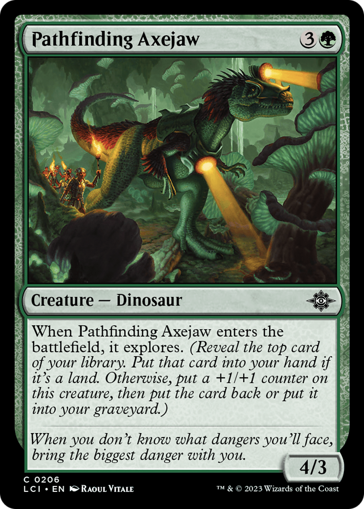 Pathfinding Axejaw (206) [The Lost Caverns of Ixalan] foil - Deck Out Gaming