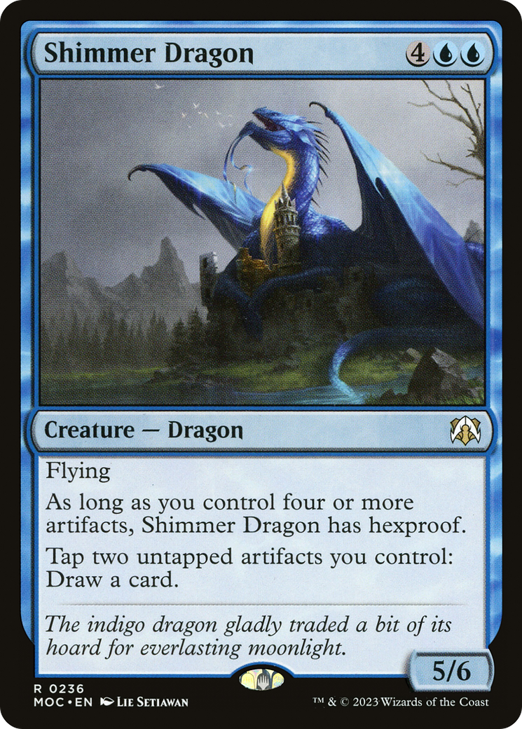 Shimmer Dragon (236) [March of the Machine Commander] - Deck Out Gaming