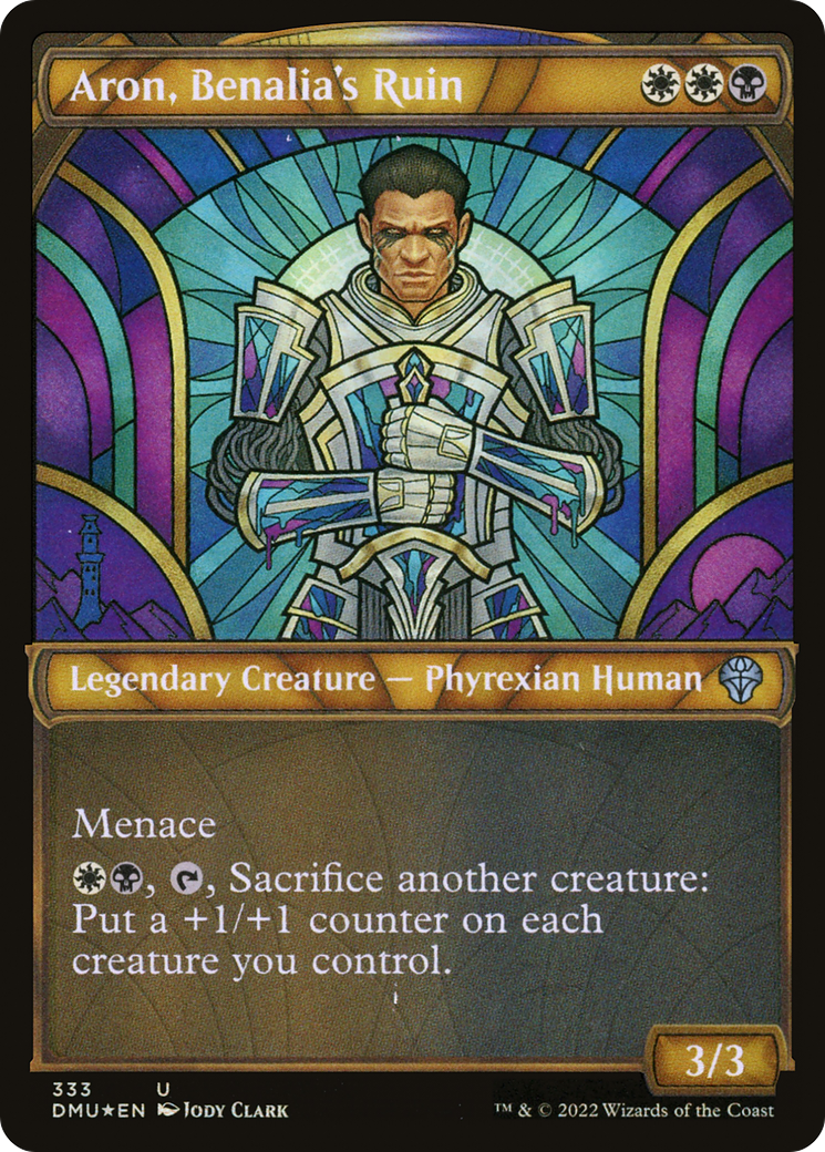 Aron, Benalia's Ruin (Textured Foil) (333) [Dominaria United] foil - Deck Out Gaming