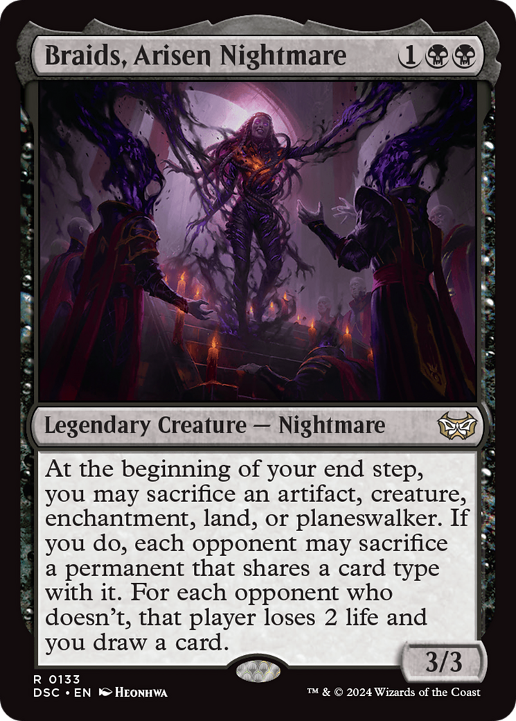 Braids, Arisen Nightmare (133) [Duskmourn: House of Horror Commander] - Deck Out Gaming
