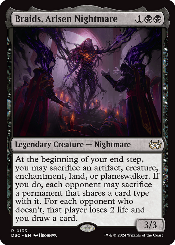 Braids, Arisen Nightmare (133) [Duskmourn: House of Horror Commander] - Deck Out Gaming