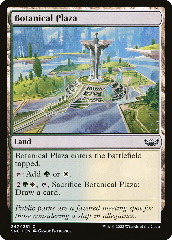 Botanical Plaza (247) [Streets of New Capenna] foil - Deck Out Gaming