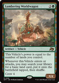 Lumbering Worldwagon (168) [Aetherdrift] foil - Deck Out Gaming