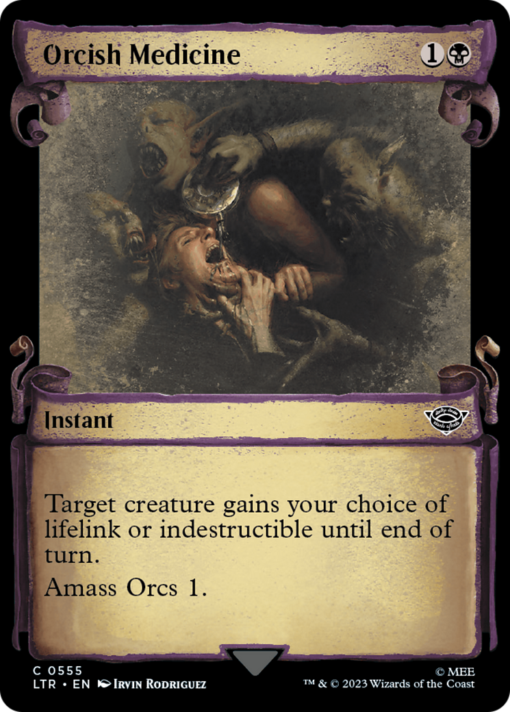 Orcish Medicine (Showcase Scrolls) (555) [The Lord of the Rings: Tales of Middle-earth] foil - Deck Out Gaming