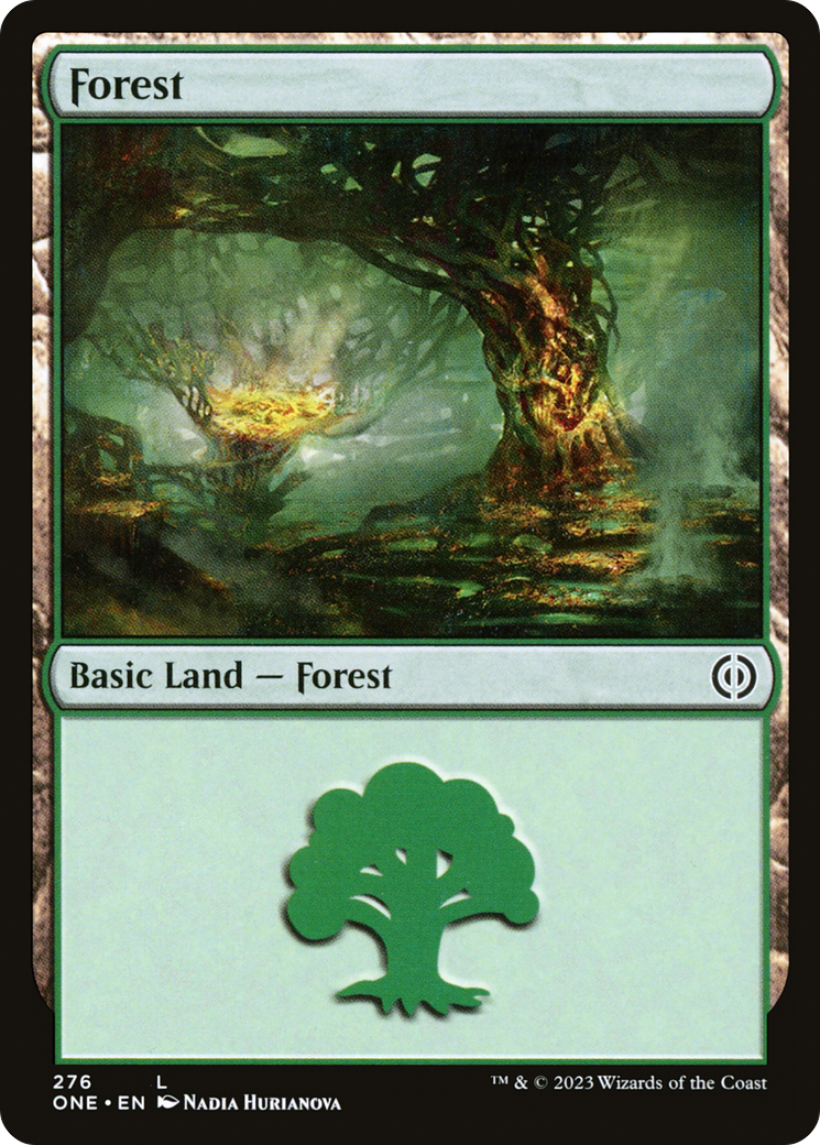 Forest (276) (276) [Phyrexia: All Will Be One] foil - Deck Out Gaming