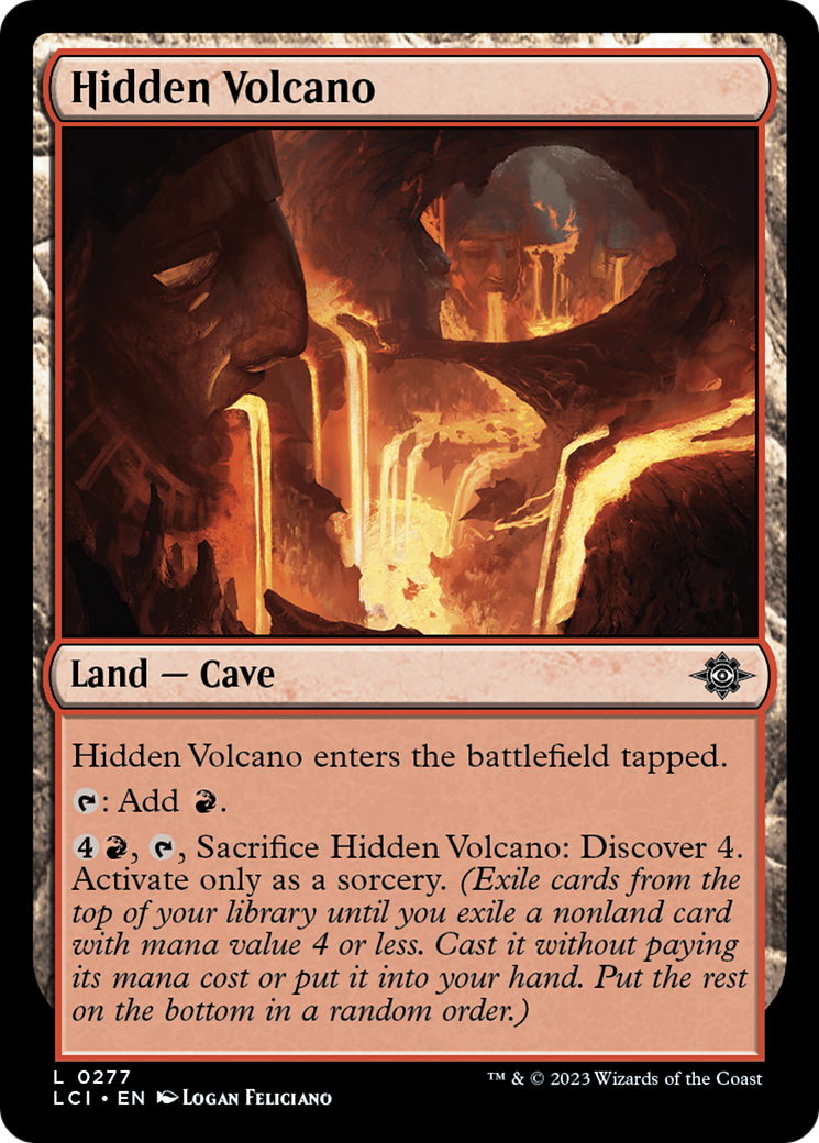 Hidden Volcano (277) [The Lost Caverns of Ixalan] foil - Deck Out Gaming