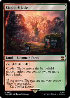 Cinder Glade (Surge Foil) (853) [Doctor Who] foil - Deck Out Gaming