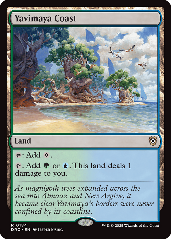 Yavimaya Coast (184) [Commander: Aetherdrift] - Deck Out Gaming