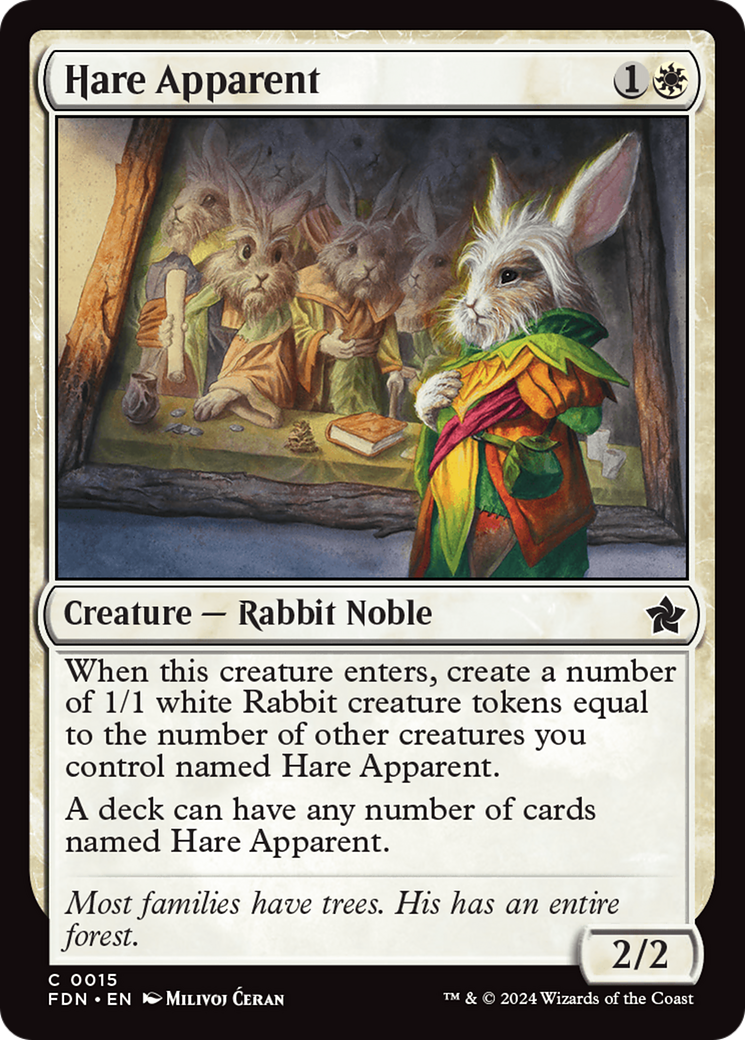 Hare Apparent (15) [Foundations] foil - Deck Out Gaming
