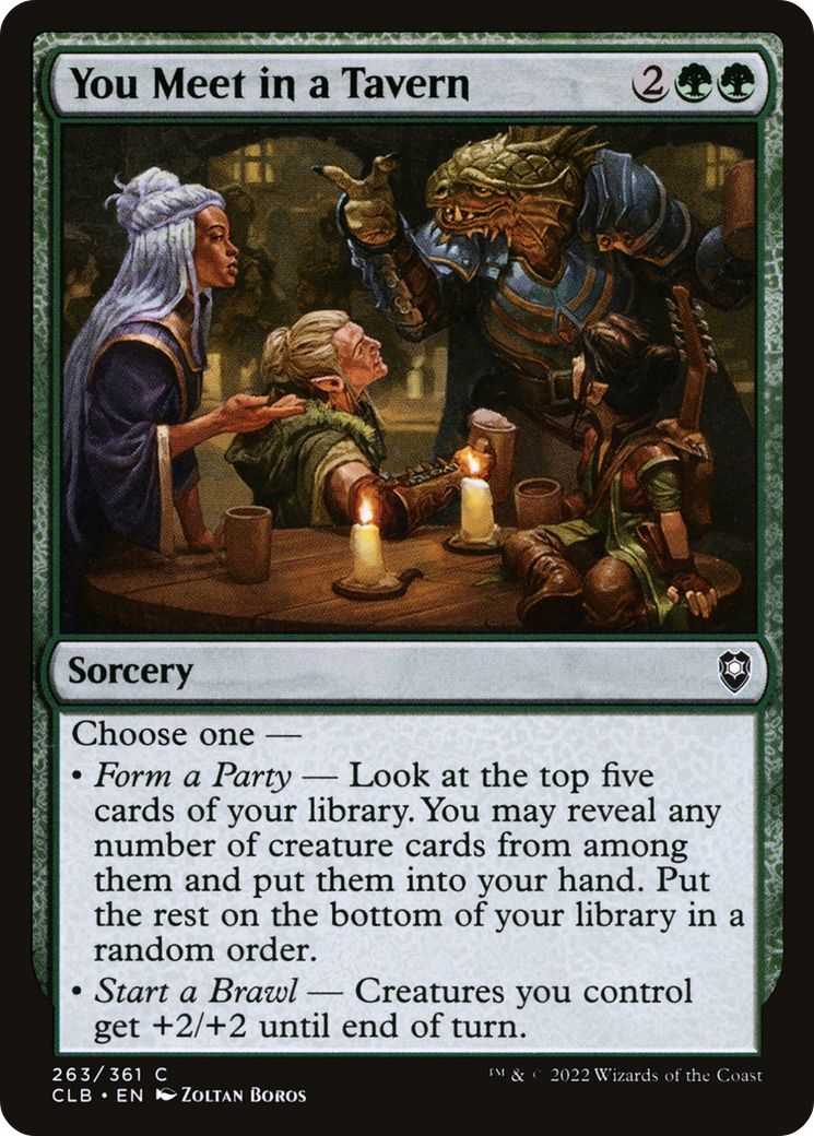 You Meet in a Tavern (263) [Commander Legends: Battle for Baldur's Gate] foil - Deck Out Gaming